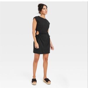 Target Universal Thread Black Side Cut Out Dress in Size L- Like New!